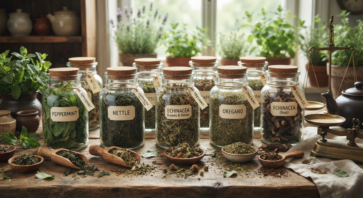 Leaves, Stems and Herbs