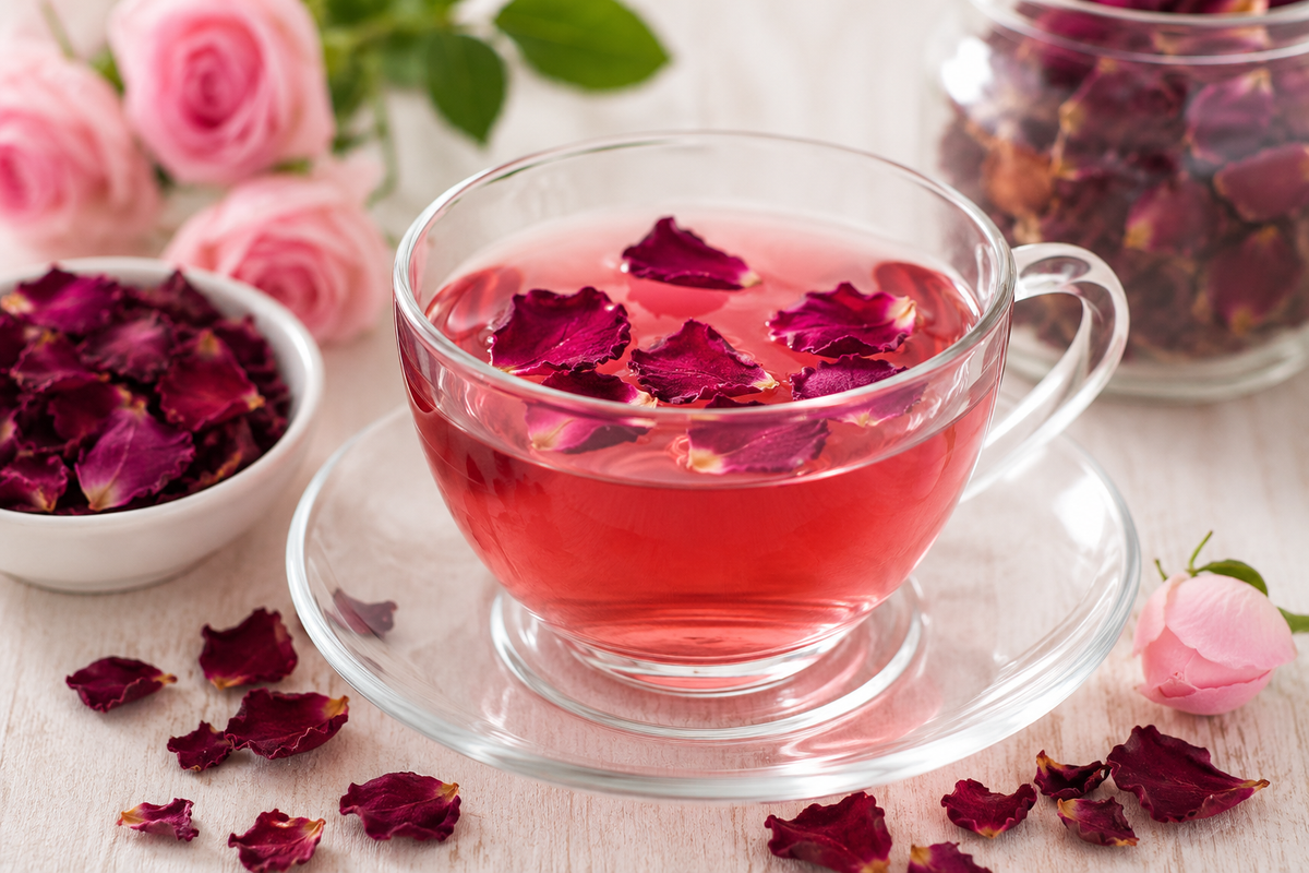 Rose Petals Flower Tea
