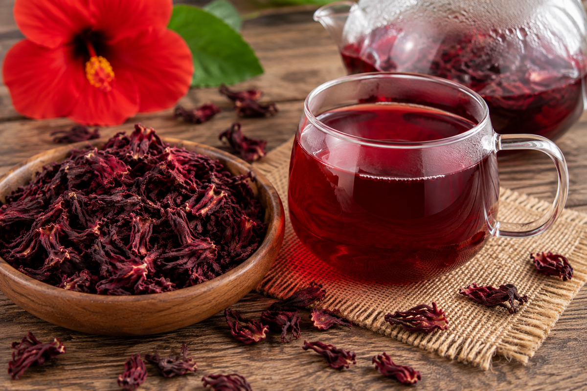 Hibiscus Roselle Flower Tea