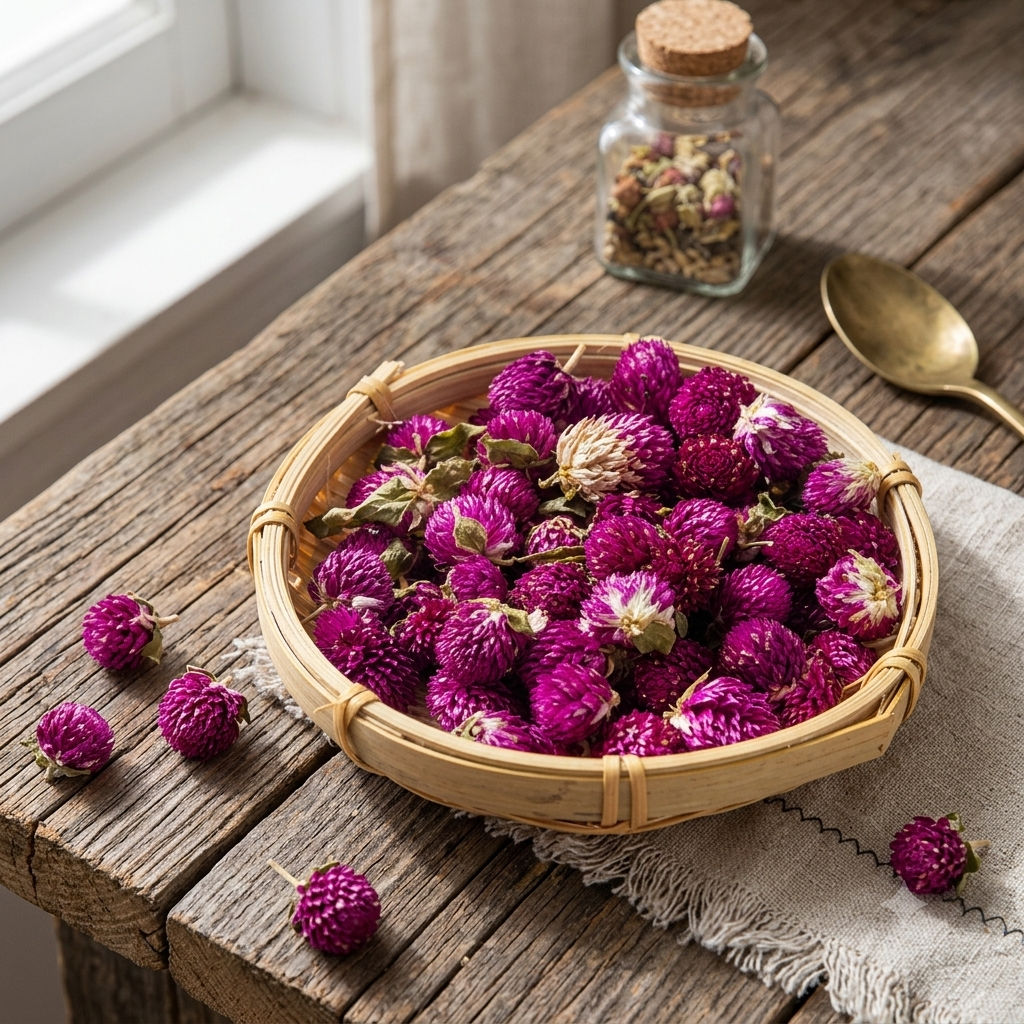 Gomphrena Purple Flower Tea
